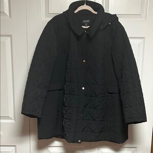 Jones New York Women's Black Quilted Jacket